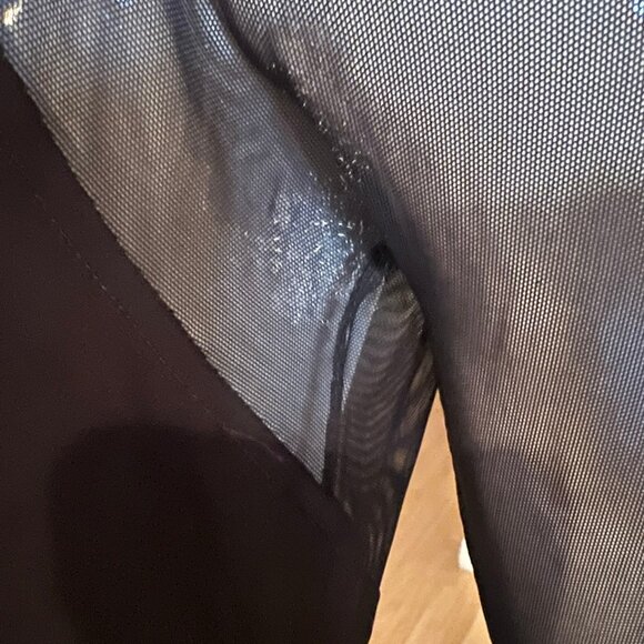 VINTAGE NICOLE BAKTI JERSEY RHINESTONE EMBELLISHED GOWN SIZE L LARGE - Picture 7 of 12